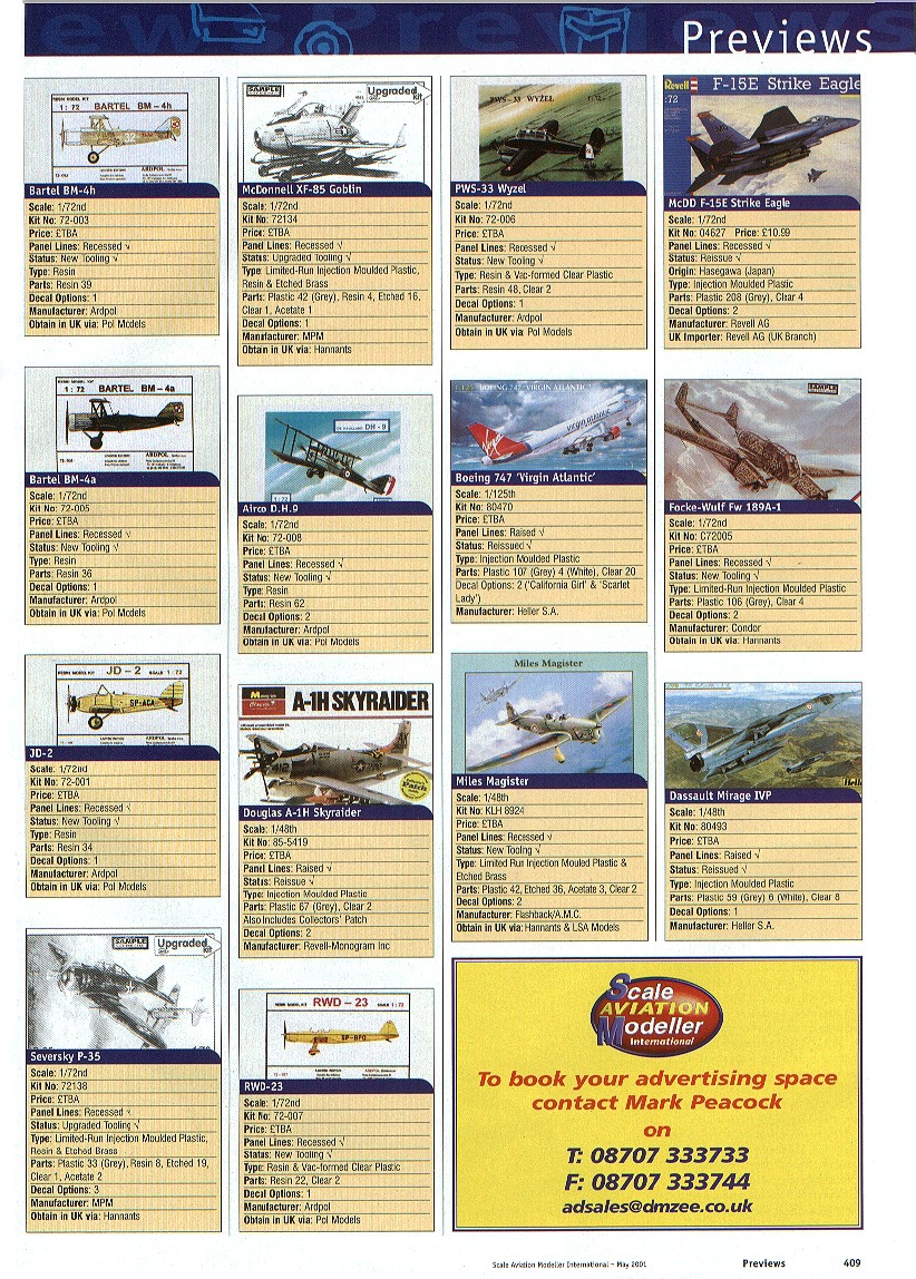 Scale Aviation Modeller International 2001-05